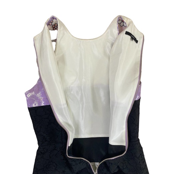 Alex Perry Color Block Lace Embroidery Mini Dress Size 8UK or 4US - Picture 5 of 14